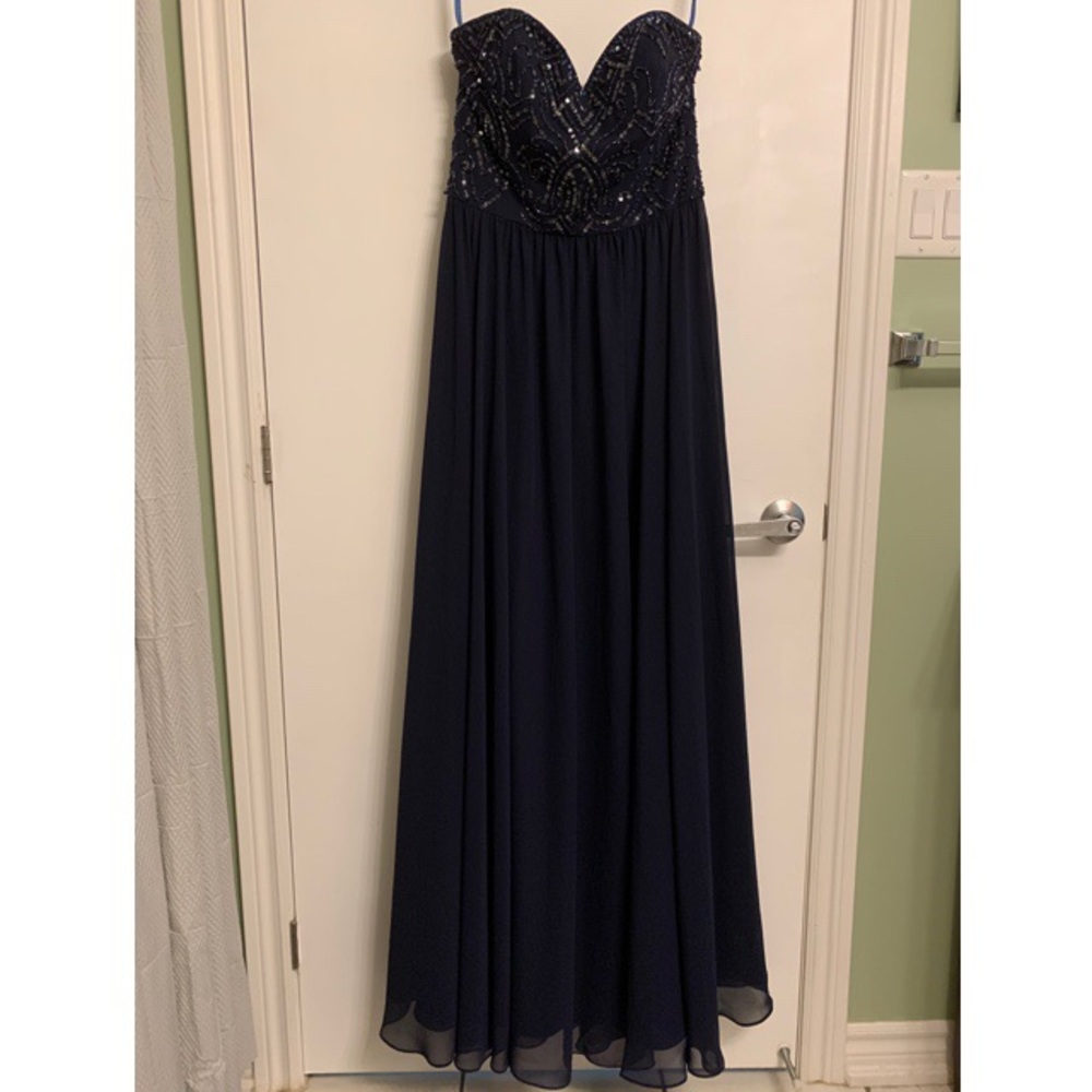 Navy blue bridesmaid dress